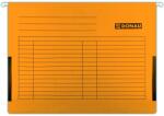 DONAU Dosar suspendabil cu burduf si eticheta , bagheta metalica, 5 buc/set, DONAU - orange (DN-7420905-12-SET)