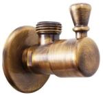 RAV Slezák RV0112SM - Sarokszelep RETRO antik sárgaréz RV0112SM (RV0163)