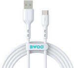 BWOO Type-C BWOO 3A kábel BO-X172C USB-A-USB-C 1m fehér