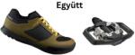 SHIMANO Cipő Mtb Am501 Férfi Olive 39 + Pedál Spd Pdme700 Stoplival