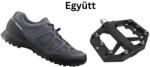 SHIMANO Cipő Túra Et300 Férfi Szürke 41 + Pedál Platform Pd-Gr400 Fekete