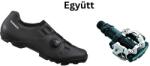 SHIMANO Cipő Mtb Xc300 Férfi Fekete 43 + Pedál Spd Pdm520 Fekete Stoplival