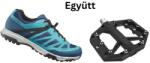SHIMANO Cipő Túra Et500 Női Kék 37 + Pedál Platform Pd-Gr400 Fekete