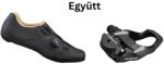 SHIMANO Cipő Országúti Rc300 Női Fekete 39 + Pedál Spd-Sl Pdrs500 Stoplival