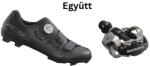 SHIMANO Cipő Mtb Xc502 Férfi Fekete 46 + Pedál Spd Pdm540 Fekete Stoplival