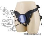 Pretty Love Ham Harness Briefs Caludio II, Fixare cu Ventuza, Negru/Albastru