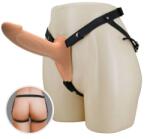 Pretty Love Strap-on Hollow Landon Dildo Realist +4.2 cm, Silicon, Natural