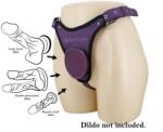 Pretty Love Ham Harness Briefs Caludio III, Fixare cu Ventuza, Mov