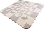 KIK Saltea puzzle din spumă/țarc pentru copii, 36 elemente, gri-ecru (KX6269)