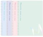 DELI Spirálfüzet vonalas DELI Macaron A/5 60 lapos pasztell színekben DEN403-A5 (DEN403-A5)