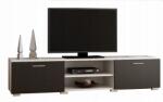  Modern TV asztal 150 fehér és fekete Roma