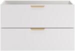 Comad Aster White dulap 80x45.6x50 cm sub chiuveta pe perete alb ASTER WHITE 82-80-46-2S (ASTERWHITE8280462S)
