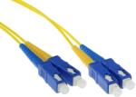 ACT LSZH Singlemode 9/125 OS2 fiber cable duplex with SC connectors 20m Yellow RL3920 (RL3920)