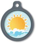 Blucky Sunny Pastel Turquoise Dog Tag large