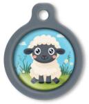 Blucky Baby Lamb Boy Turquoise Blue Dog Tag medium
