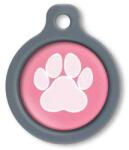Blucky Wild Paw Dark PInk Dog Tag medium - dogshop