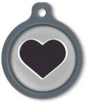 Blucky Heart Grey Dog Tag large - dogshop