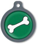 Blucky Bone Dark Green Dog Tag large - dogshop