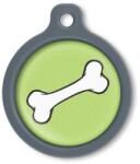 Blucky Bone Lime Green Dog Tag large - dogshop