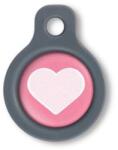 Blucky Heart Dark PInk Dog Tag small - dogshop