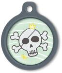 Blucky Pirate Turquoise Green Dog Tag large