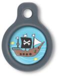 Blucky Pirate Turquoise Blue Dog Tag small - dogshop