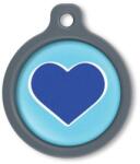 Blucky Heart Turquoise Blue Dog Tag large - dogshop