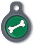 Blucky Bone Dark Green Dog Tag small - dogshop