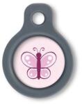 Blucky Butterfly Rose Dog Tag small
