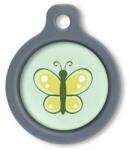 Blucky Butterfly Lime Green Dog Tag medium - dogshop