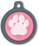 Blucky Wild Paw Dark PInk Dog Tag large