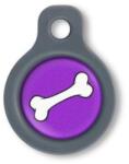 Blucky Bone Purple Dog Tag small - dogshop