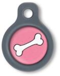 Blucky Bone Dark Pink Dog Tag small - dogshop