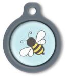 Blucky Bee Turquoise Blue Dog Tag medium - dogshop