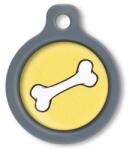 Blucky Bone Yellow Dog Tag medium - dogshop