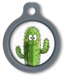 Blucky Cactus White Dog Tag medium - dogshop