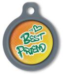 Blucky Graffiti Orange Dog Tag medium - dogshop