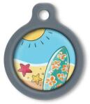 Blucky Waikiki Turquoise Blue Dog Tag medium - dogshop