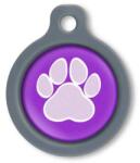 Blucky Wild Paw Purple Dog Tag medium