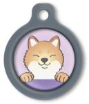 Blucky Happy Pup Pastel Purple Dog Tag medium - dogshop