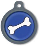 Blucky Bone Dark Blue Dog Tag large