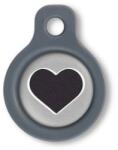 Blucky Heart Grey Dog Tag small - dogshop