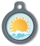 Blucky Sunny Pastel Turquoise Dog Tag medium - dogshop