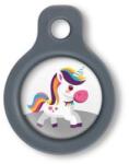 Blucky Unicorn White Dog Tag small - dogshop