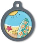Blucky Waikiki Turquoise Blue Dog Tag large