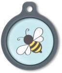 Blucky Bee Turquoise Blue Dog Tag large - dogshop