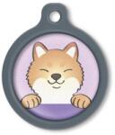 Blucky Happy Pup Pastel Purple Dog Tag large - dogshop