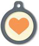 Blucky Heart Pastel Yellow Dog Tag large