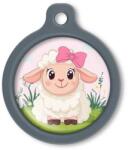 Blucky Baby Lamb Girl Rose Dog Tag large