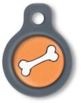 Blucky Bone Orange Dog Tag small - dogshop